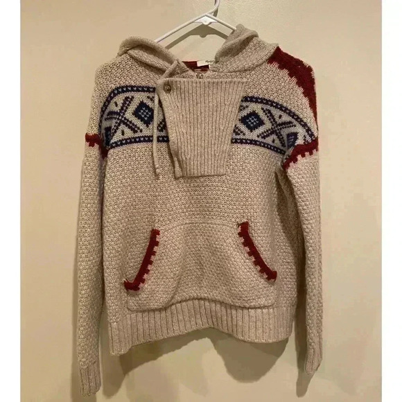 Madewell Fair Isle Hooded Sweater - Picture 4 of 6